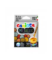 Tempera dažai CARIOCA Metallic, 6 spalvos, 25 ml