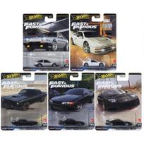 Hot Wheels Premium Modeliukas Fast & the Furious (Honda NSX,Toyota EA86,Ford RS200,1970 Plymouth Bar Cuda,Skyline GT-R BNR32)