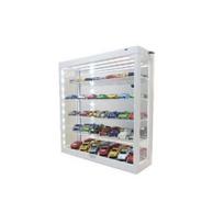 PRE-ORD3R Modeliukų vitrina 5-layer Led su veidrodžiu, balta