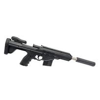 Airsoft karabin stiliaus šautuvas, šaudantis plastikinėmis kulkomis