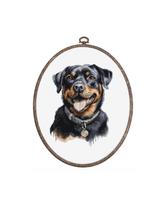 Siuvinėjimo rinkinys "Rottweiler" SBC229 su lankeliu