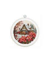 Siuvinėjimo rinkinys "Little House in The Forest" SBC227 su lankeliu