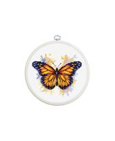 Siuvinėjimo rinkinys "The Monarch Butterfly" SBC102 su lankeliu