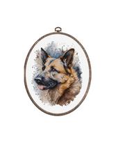 The German Shepherd SBC214 su lankeliu