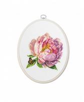 Siuvinėjimo rinkinys "Rozella Peony" SBC206 su lankeliu