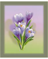 Crocuses. Satin Stitch 0065 PT