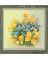 Globe Flowers. Satin Stitch 0058 PT