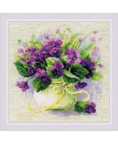 Violets in a Pot 2091