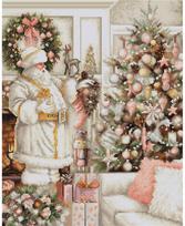 White Santa With Christmas Tree SBU5019