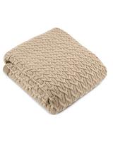Pledas Corallo, medvilninis, smėlio sp., 125 cm x 150 cm