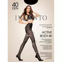 Moteriškos pėdkelnės INCANTO ACTIVE BODY 40 DEN, 3 dydis, spalva NERO