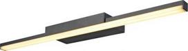 LED mirror light GLENOS 60, 12W, 1170 lm IP20, 3000/4000K black 1003506 | 4024163236584