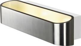 ASSO 300 LED wall light, oval, alu brushed, 2x 5W LED, 3000K 151275 | 4024163142243