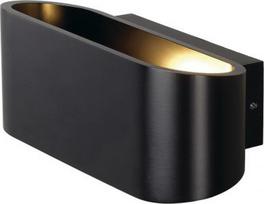 OSSA R7s wall light, oval, matt black, R7s 78mm, max. 100W, up/down 151450 | 4024163142199