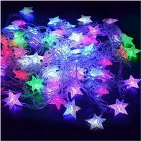Girlianda spalvota MIKS 50LED 12V žvaigždės 5 m.