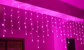 Girlianda ''VARVEKLIAI'' 300LED 31V rožinė 10m
