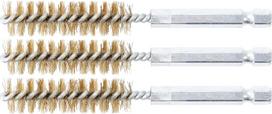 Žalvariniai šepečiai vamzdeliams | 13 mm | 6,3 mm (1/4") | 3 vnt. (3078-13-M)