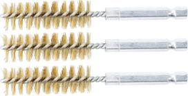 Žalvariniai šepečiai vamzdeliams | 15 mm | 6,3 mm (1/4") | 3 vnt. (3078-15-M)
