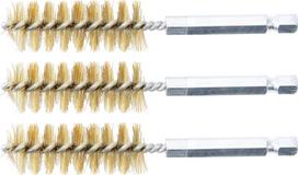 Žalvariniai šepečiai vamzdeliams | 17 mm | 6,3 mm (1/4") | 3 vnt. (3078-17-M)
