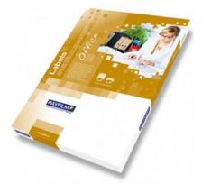 Lipnus popierius lipdukams Rayfilm LASER Paper Self-Adhesive Labels Itin Blizgus Baltas A4 100 lapų