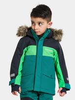 Didriksons žieminė striukė su augimo funkcija - BJÄRVEN KIDS PARKA 2 Petrol Green (yra vietoje)