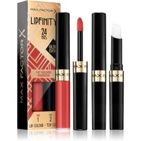 Max Factor Lipfinity Gilded Edition ilgai išliekantys lūpų dažai su balzamu atspalvis 147 Gilded Passion 4,2 g