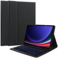 Juodas atverčiamas dėklas su klaviatūra "Tech-Protect SC Pen + Keyboard" planšetei Samsung Galaxy Tab S9 FE+ Plus 12.4 X610 / X616B