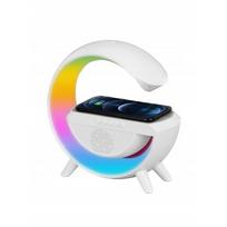 Garso kolonėlė 3in1 5W Garso kolonėlė su RGB apšvietimu, belaidžiu įkrovimu ir žadintuvu