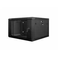 LANBERG WF01-6606-10B "Lanberg" sieninė spinta 19 išardoma plokščia pakuotė 6U/600x600 mm, juoda