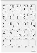"Minipicto" klaviatūros lipdukas KB-EU-01GRY, KPMKLOKB_EU_01GRY