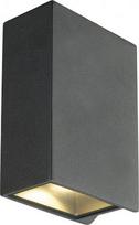 QUAD 2 XL LED wall light, 3000K, IP44, square, anthracite, 3.2W 232445 | 4024163148665