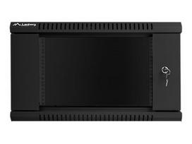 Lanberg | Rack cabinet 19" wall-mount 6U/600x600 (flat pack) | WF01-6606-10B | Black|WF01-6606-10B
