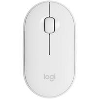 LOGITECH Pebble Mouse 2 M350s Mouse optical 3 buttons wireless Bluetooth 5.2 LE tonal white
