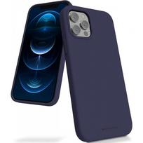 Tamsiai mėlynas dėklas "Mercury Silicone Case" telefonui Samsung Galaxy S22 Ultra 5G