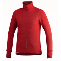 Merino vilnos megztinis su užtrauktuku WOOLPOWER 400, raudonas
