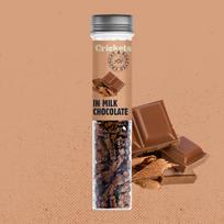 Traškūs skrudinti svirpliai "In milk chocolate"