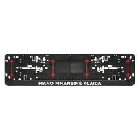 Automobilio numerių rėmelis "Mano finansinė klaida"