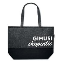 Eko-veltinio pirkinių krepšys "Gimusi shopintis"