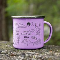 Metalinis puodelis "Mano komforto zona"