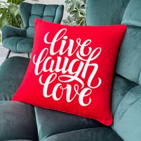 Dekoratyvinė pagalvėlė "Live, Laugh, Love"