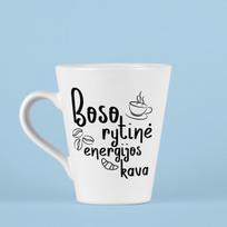 Latte puodelis "Boso rytinė kava"