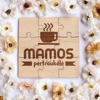Medinis puodelio padėkliukas - dėlionė "Mamos pertraukėlė"