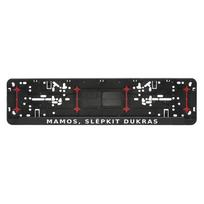 Automobilio numerių rėmelis "Mamos, slėpkit dukras"