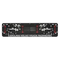 Automobilio numerių rėmelis su pasirinktu vardu "Kelias visada pagrindinis"
