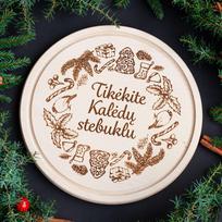 Graviruota apvali pjaustymo lentelė "Tikėkite Kalėdų stebuklu"