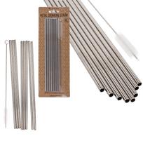 Nerūdijančio plieno metaliniai gėrimų šiaudeliai "OCTET" (8vnt.)