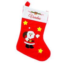 Kalėdinė kojinė "SANTA" su Jūsų pasirinktu vardu
