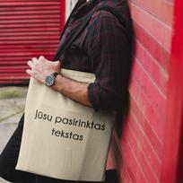 Medžiaginis maišelis su Jūsų pasirinktu užrašu