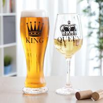 Taurių komplektas "King & Queen"