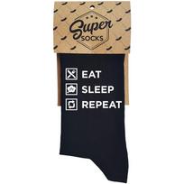 Kojinės "Eat. Sleep. Repeat"